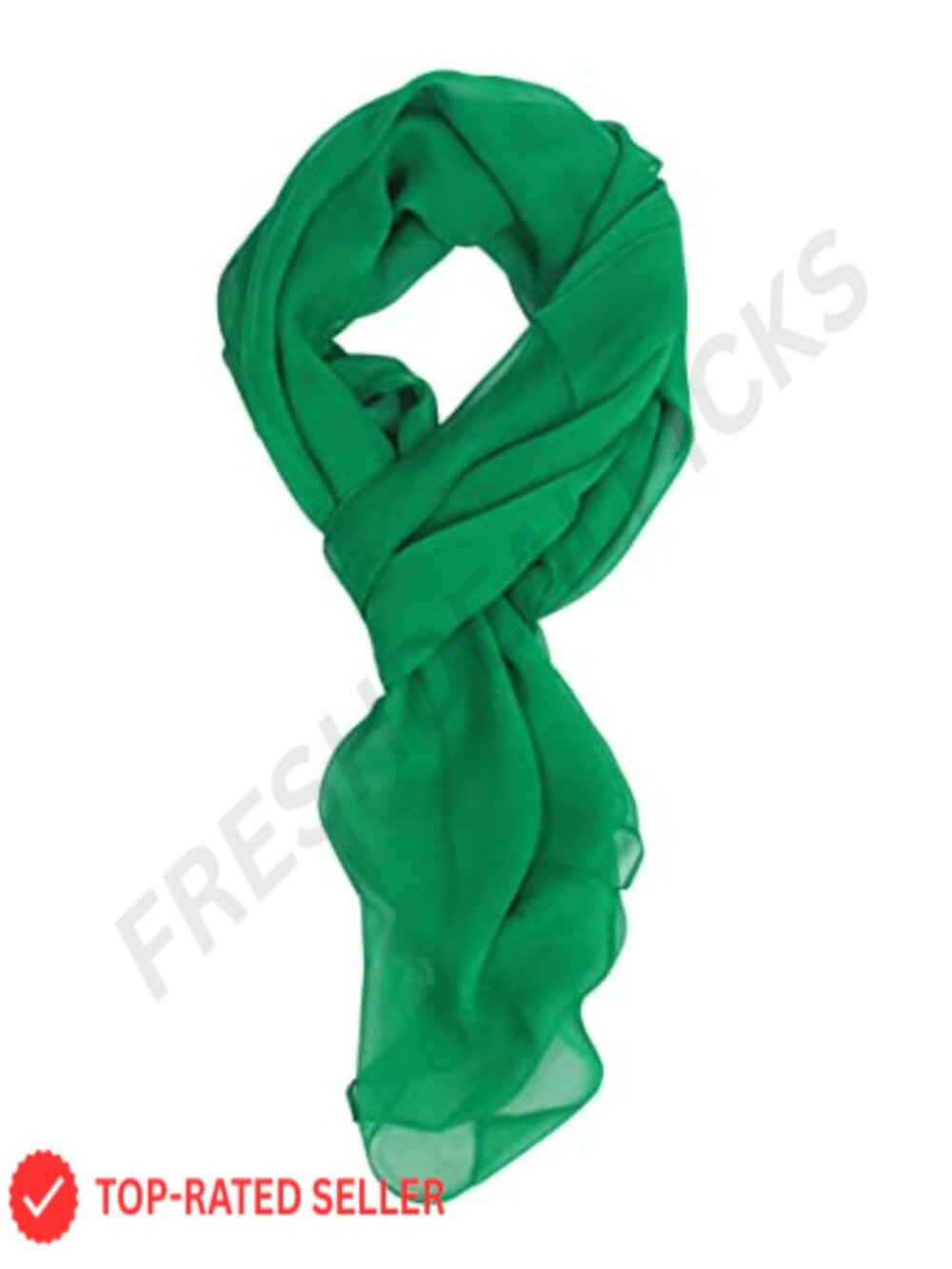 Long Chiffon Sheer Scarf Silk Polyester Women's Fashion Wrap